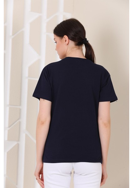 Bayan Taş Baskılı T-Shirt indirimleri