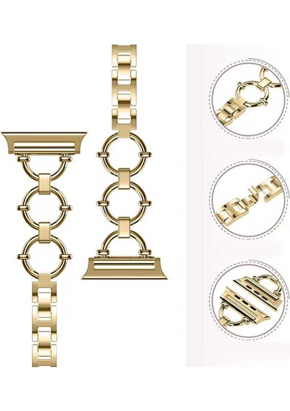 Apple Watch 40MM Krd-56 Halka Tasarım Metal Kordon fırsatları