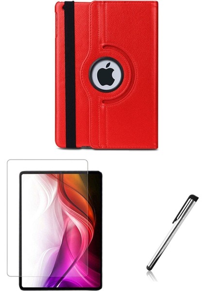 Ipad 7.8.nesil 10.2 Inç Uyumlu Dönerli Tablet Kılıfı Seti Ekran Koruyucu+Kalem Ipad Tablet Seti iPad Tablet Seti