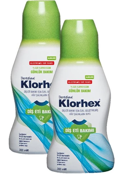 Klorhex Günlük Bakım Ağız Çalkalama Suyu 300 ml x 2