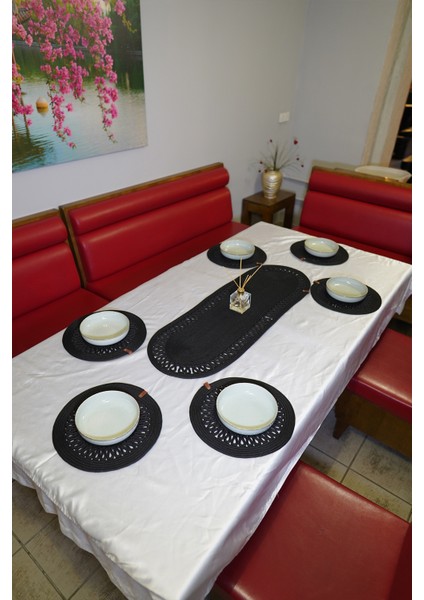 Işlemeli Amerikan Servis Siyah Supla Tekli, Takım Halinde, Dayanıklı,ısıya Duyarlı, Uzun Ömürlü, fiyatları