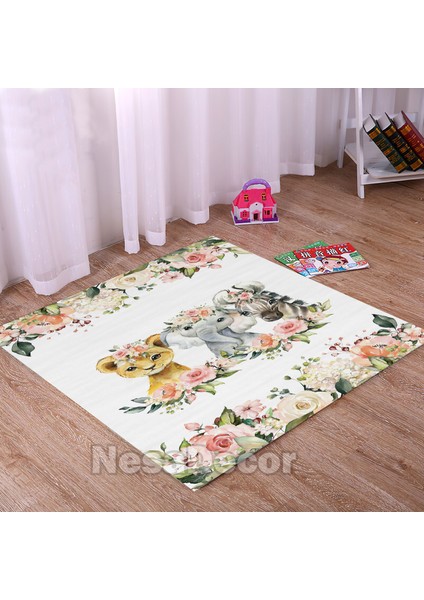 Nesa_Decor Dekoratif Özel Tasarım Ince Makinede Yıkanabilir Leke Tutmaz Modern Çocuk Odası Halısı fiyatları