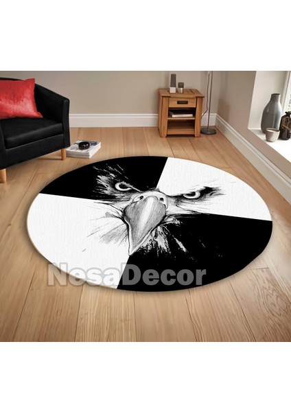 Nesa_Decor Kaymaz Tabanlı Makinede Yıkanabilir Genç Odası Halısı Taraftar