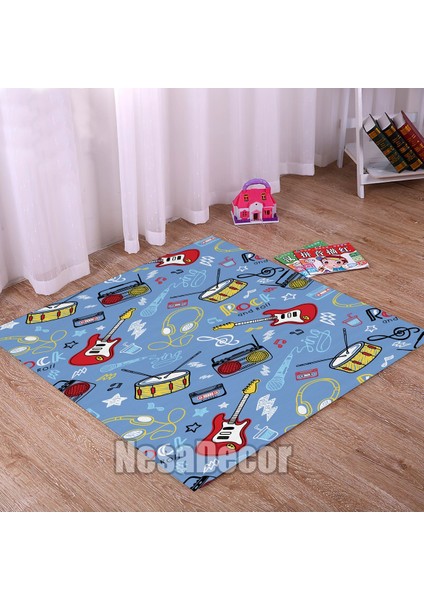 Nesa_Decor Kaymaz Taban Yıkanabilir Eğlence Desenli Hd Dijital Baskılı Çocuk Oyun Halısı modelleri