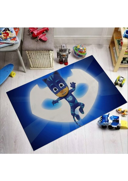 Nesadecor Mavi Pijamalı Kedi Çocuk Odası Halısı fiyatları