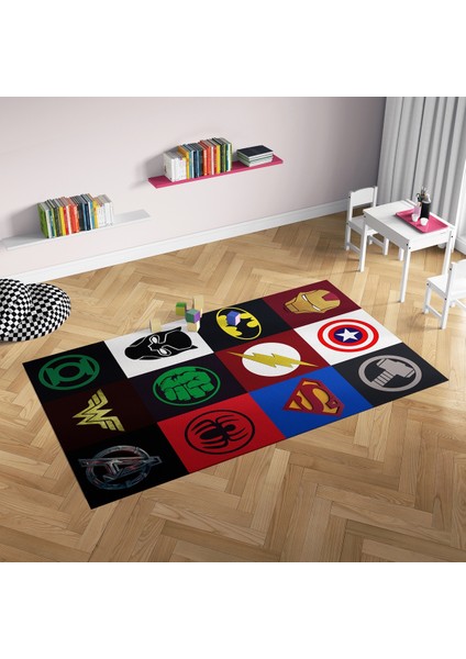 Nesa_Decor Süper Kahramanlar Hd Kalite Oyun Odası Sinema Halısı fiyatları