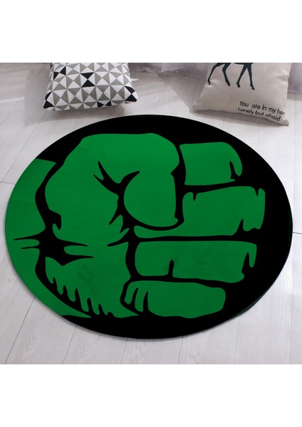Nesa_Decor Hulk Yeşil Dev Yumruk Figürlü Film, Genç Odası Halısı