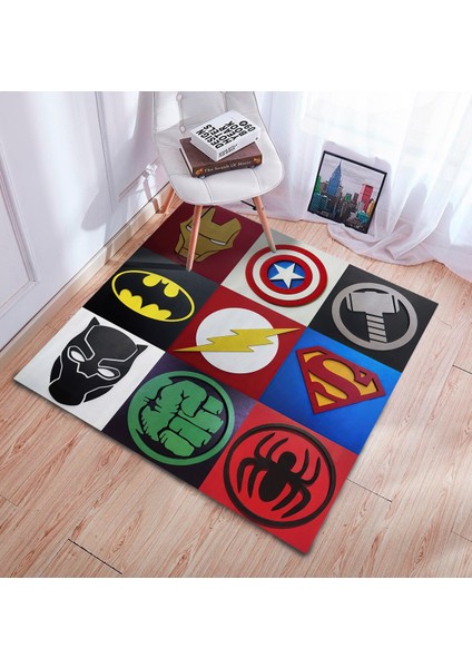 Nesa_Decor Süper Kahramanlar Hd Kalite Oyun Odası Sinema Halısı