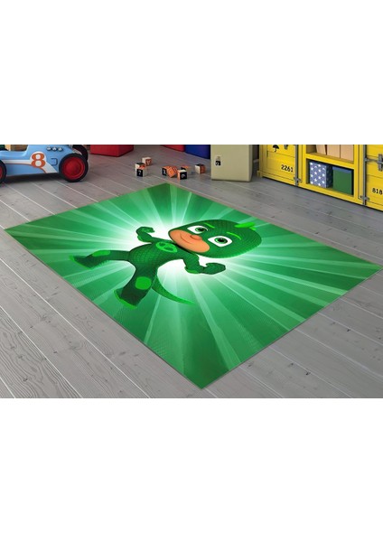Nesa_Decor Yeşil Pijamaskeli Kertenkele Çocuk Halısı fırsatları