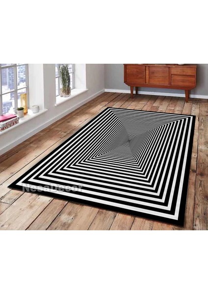 Nesa_Decor 3D Geometrik Illüzyon Halı Girdap Halı Otuma Odası Koridor Halısı Dokuma Taban modelleri