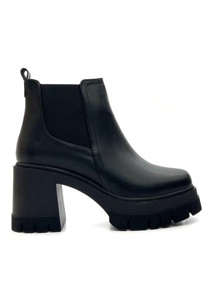 Potinonline K040 Kadın Platform Topuk Kalın Taban Bot&bootie