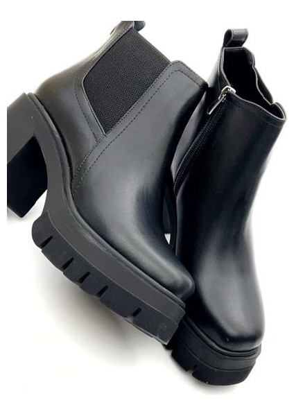 Potinonline K040 Kadın Platform Topuk Kalın Taban Bot&bootie fiyatları