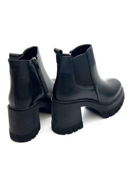 Potinonline K040 Kadın Platform Topuk Kalın Taban Bot&bootie indirimleri