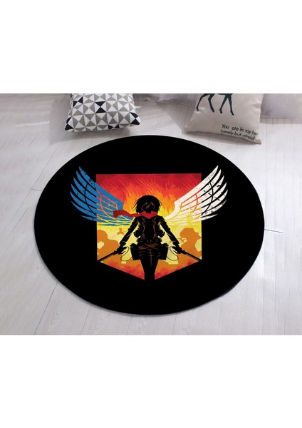 Nesa_Decor Attack On Titan Anime Baskı Halı & Hd Kalite