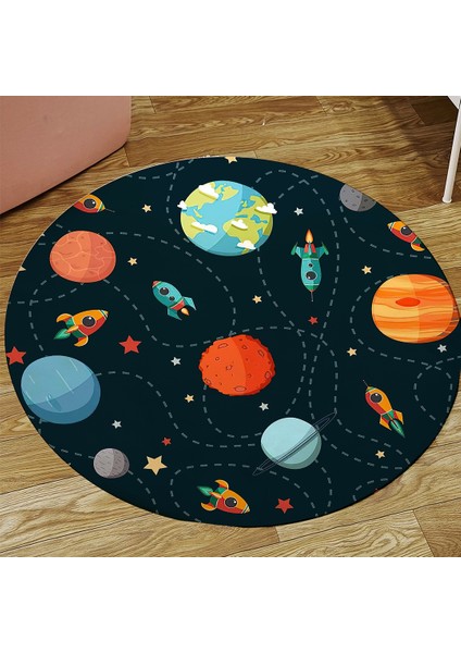 Nesa_Decor Uzay Desenli Baskı Halı & Roket Motifli Halı & Çocuk Odası Halısı fiyatları