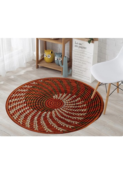 Nesa_Decor Kırmızı Örgü Halı Görünümlü Dijital Baskı Halı & Dekoratif Halı fiyatları