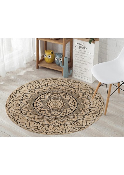 Nesa_Decor Mandala Motif Dekoratif Hd Kalite Baskı Halı