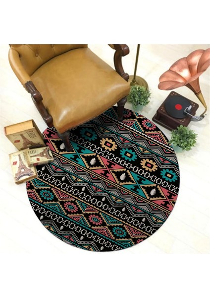 Nesa_Decor Aztek Lüxs Kalite Yuvarlak Halı & Dekoratif Ofis ve Oturma Odası Halısı fiyatları
