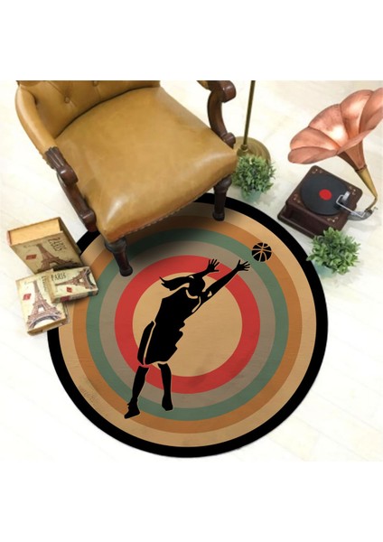 Nesa_Decor Kız Voleybolcu Halısı & Yüksek Kalite Baskı Halı