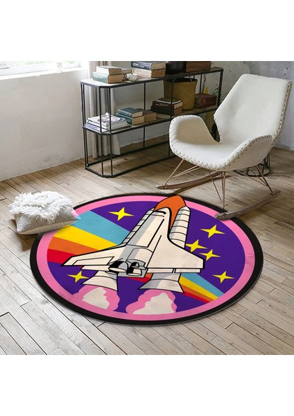 Nesa_Decor Roket Nasa Halısı & Uzay Halısı & Genç Odası Halısı