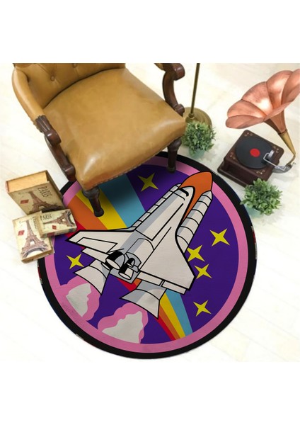Nesa_Decor Roket Nasa Halısı & Uzay Halısı & Genç Odası Halısı