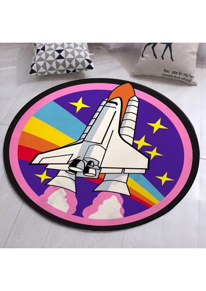 Nesa_Decor Roket Nasa Halısı & Uzay Halısı & Genç Odası Halısı