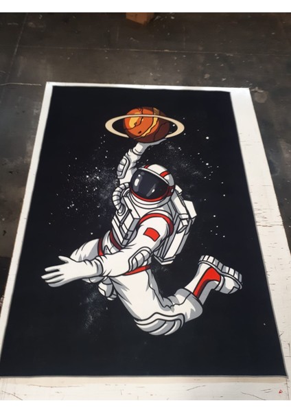 Nesa_Decor Astronot Figürlü Dekoratif Genç Odası Halısı & Hd Kalite Baskı Halı fiyatları