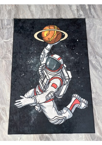 Nesa_Decor Astronot Figürlü Dekoratif Genç Odası Halısı & Hd Kalite Baskı Halı modelleri