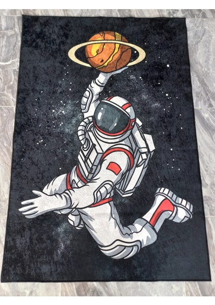 Nesa_Decor Astronot Figürlü Dekoratif Genç Odası Halısı & Hd Kalite Baskı Halı fırsatları