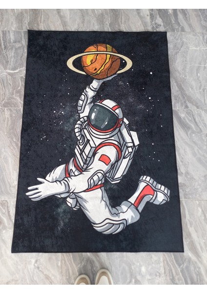 Nesa_Decor Astronot Figürlü Dekoratif Genç Odası Halısı & Hd Kalite Baskı Halı modelleri