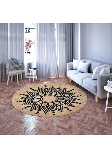 Nesa_Decor Mandala Sanatı Lüks Dekoratif Hd Kalite Dijital Baskı Halı modelleri
