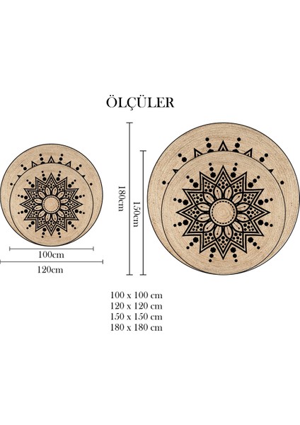 Nesa_Decor Mandala Sanatı Lüks Dekoratif Hd Kalite Dijital Baskı Halı fırsatları