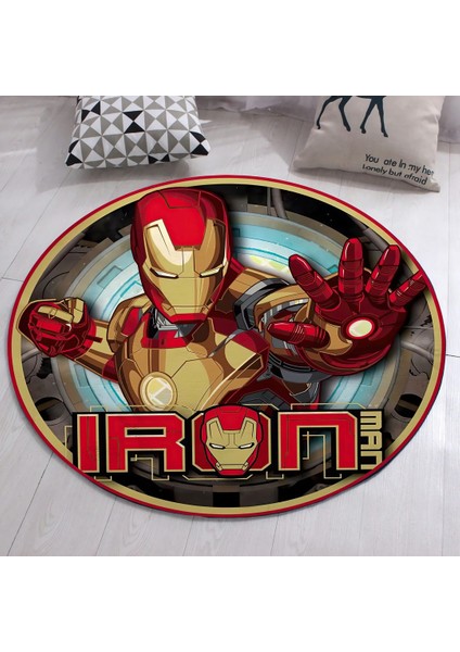 Nesa_Decor Ironman Yüksek Kalite Genç, Çocuk Odası Halısı