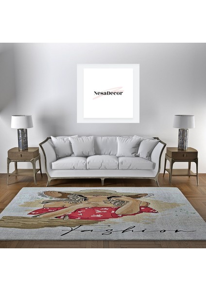 Nesa_Decor Şık Dekoratif Fashion Salon, Oturma, Misafir Odası Halısı