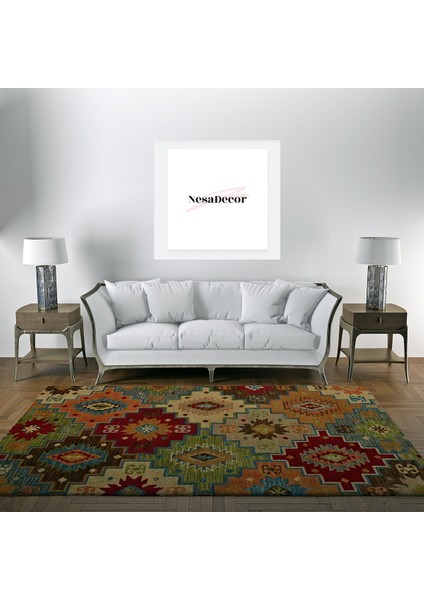 Nesa_Decor Kilim Desenli Şark Köşesi Halısı & Dekoratif Yalı, Konak Halısı