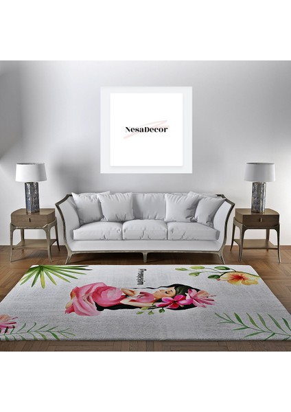 Nesa_Decor Genç Odası Halısı, Kız Çocuğu Prensesim Halı