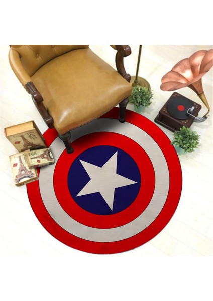 Nesa_Decor Kaptan Amerika Kalkan Film, Sinema Odası & Genç Odası Halısı