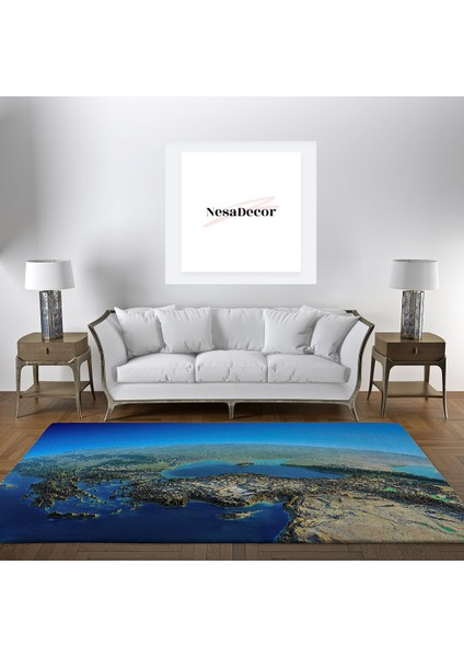Nesa_Decor 4k, 3D Dünya Halısı, Oturma Odası, Salon Halısı