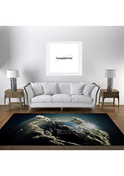 Nesa_Decor 3D Yüksek Kalite Dekoratif Dünya Halısı