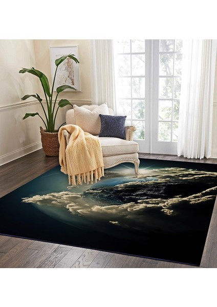 Nesa_Decor 3D Yüksek Kalite Dekoratif Dünya Halısı