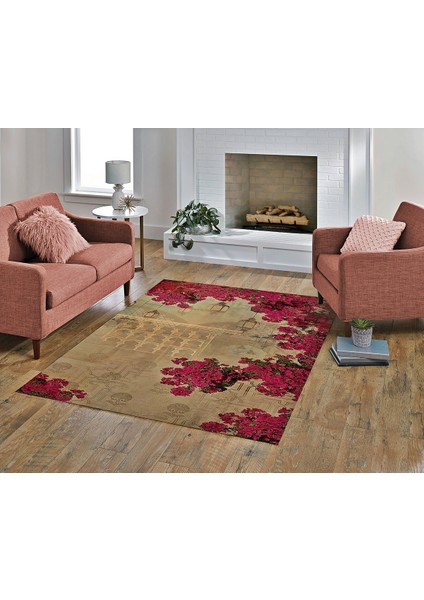 Nesa_Decor Gül Bahçesi Desenli Oturma Odası & Çalışma Odası Halı modelleri