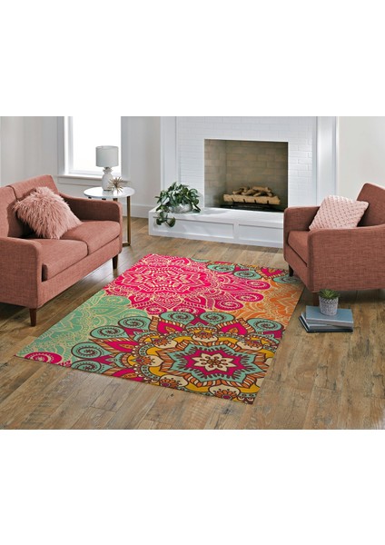 Nesa_Decor Mandala Dekoratif Yüksek Kalite Oturma Odası & Salon Halısı modelleri