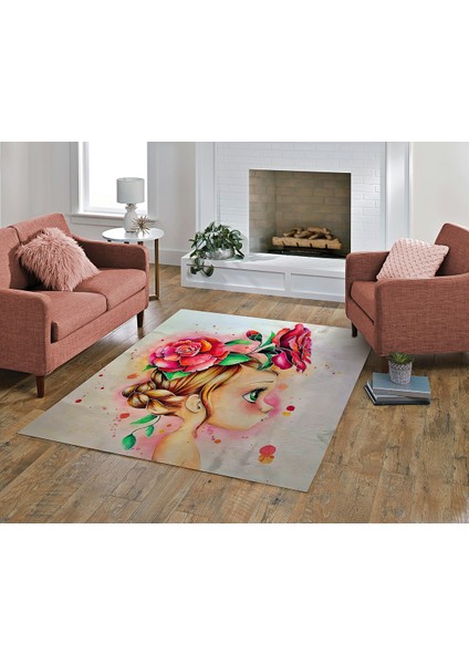 Nesa_Decor Masum Kız Şık Dekoratif Salon, Oturma Odası Halısı