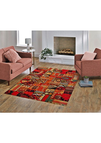 Nesa_Decor Klasik Figürlü Kilim Desenli Dekoratif Şark Kösesi & Salon Halısı fiyatları