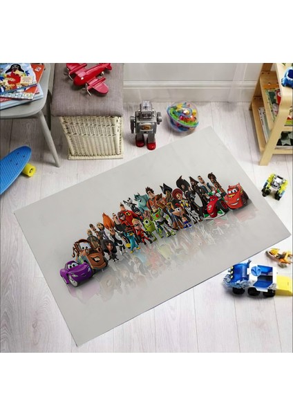 Nesa_Decor Tüm Animasyon Karakterler Bir Arada Sinema Film Odası Halısı fırsatları