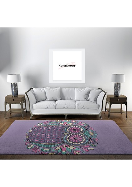 Nesa_Decor Baykuş Şık Özel Tasarım Salon & Oturma Odası Halısı