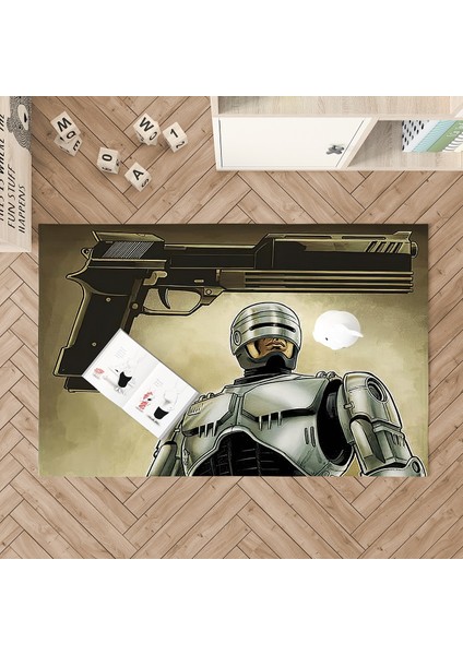 Nesa_Decor Robocop Nostalji Sinema Salon Halısı