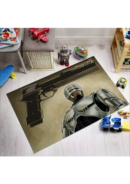 Nesa_Decor Robocop Nostalji Sinema Salon Halısı