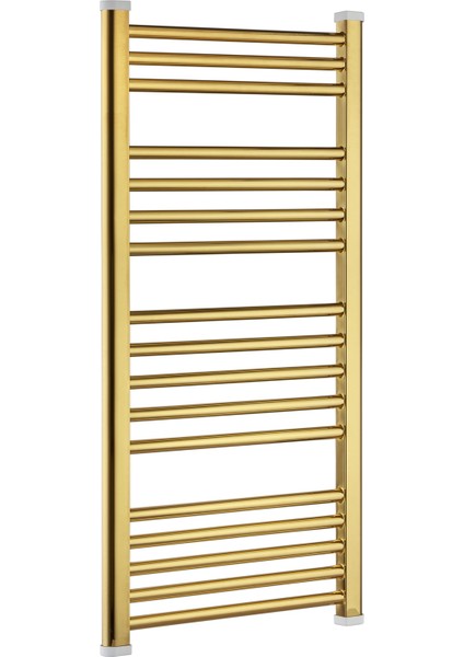 50/70CM 10 Borulu Gold Renk Havlupan Radyatör Banyo Isıtıcı 5 Yıl Garantili