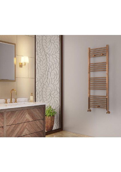 50/100CM 14 Borulu Rose Renk Havlupan Radyatör Banyo Isıtıcı 5 Yıl Garantili fiyatları
